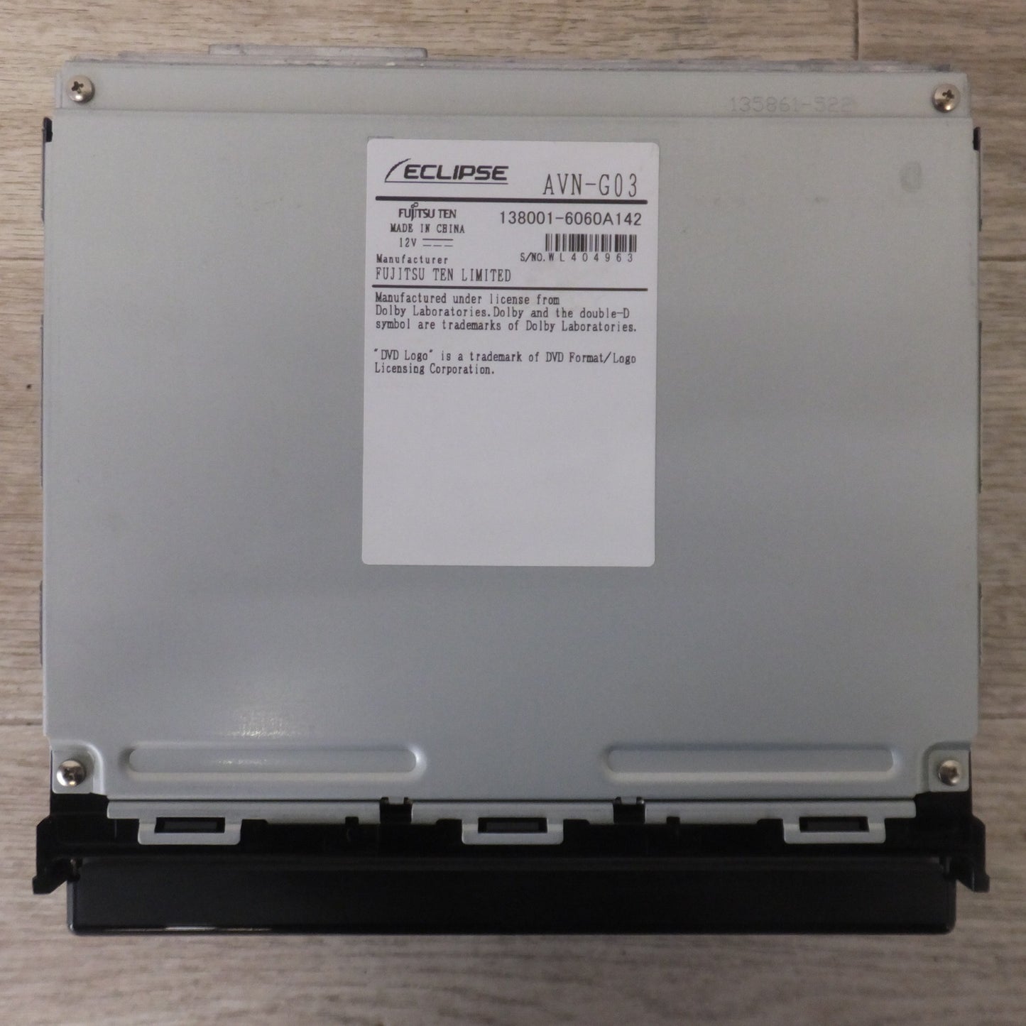 [送料無料] 現状品★富士通テン イクリプス ECLIPSE メモリーナビゲーション AVN-G03★