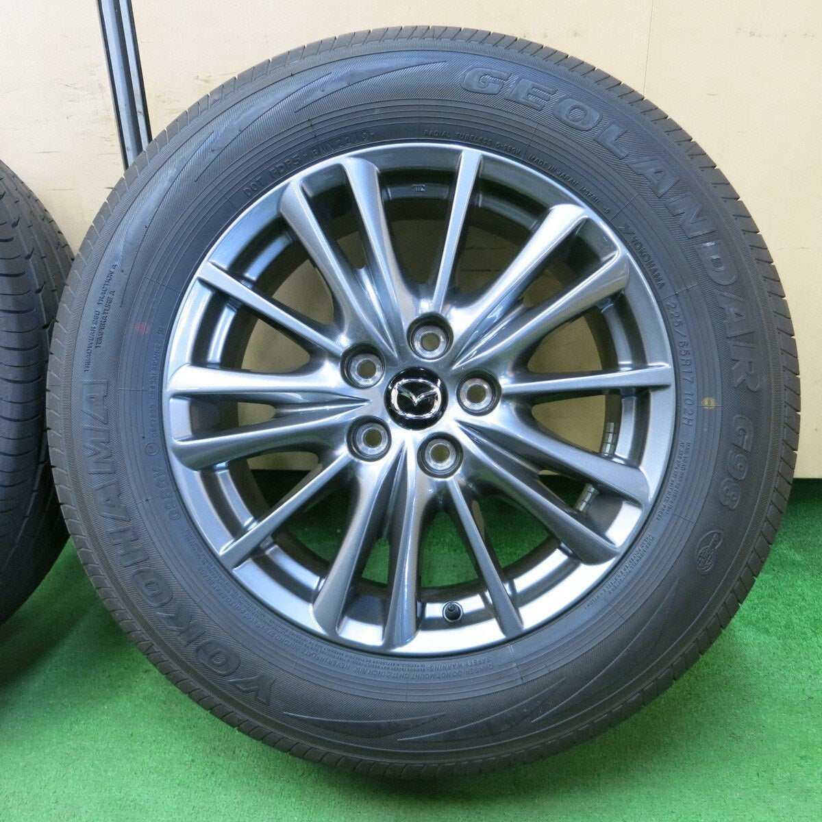 新車外し★マツダ CX-5 純正 225/65R17 ヨコハマ ジオランダー G98 17インチ PCD114.3/5H CX5★4061101ナノ