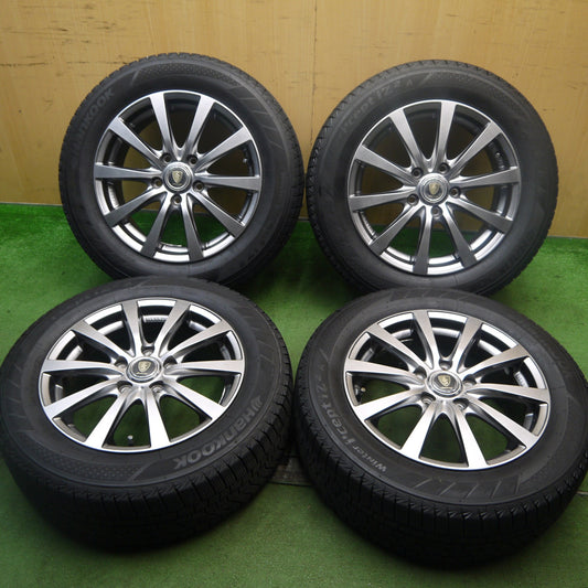 バリ溝！22年！キレイ！9.5分★スタッドレス 205/60R16 ハンコック ウインター アイセプト IZ2A MANARAY SPORT マナレイ スポーツ 16インチ PCD114.3/5H★5072204Hス