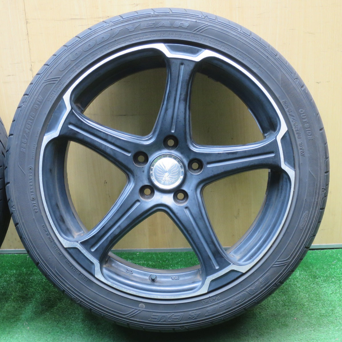 4本価格★ALGERNON Fenice TT-1 225/45R18 グッドイヤー イーグル LS EXE アルジェノン フェニーチェ 18インチ PCD114.3/5H★6021104NJノ