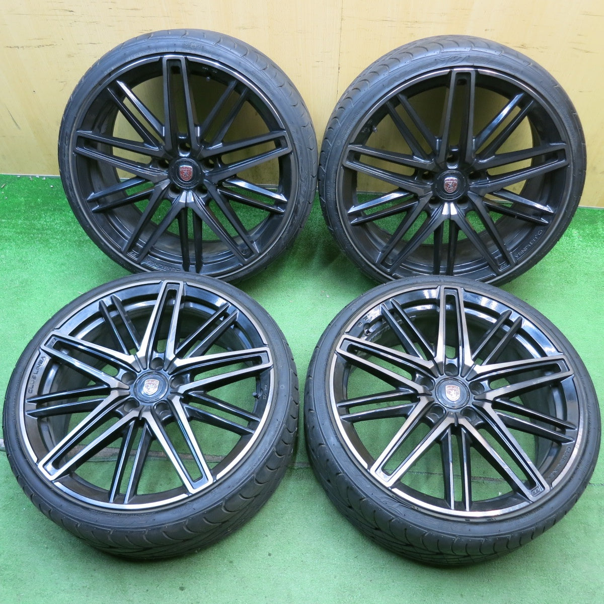 バリ溝！22年！9.5分◎BMW 等 CLUB LINEA CASSANO FF Crimson 245/30R20 ニットー NEO テク GEN クラブ リネア カッサーノ クリムソン 20インチ PCD120/5H◎6062802HAノ