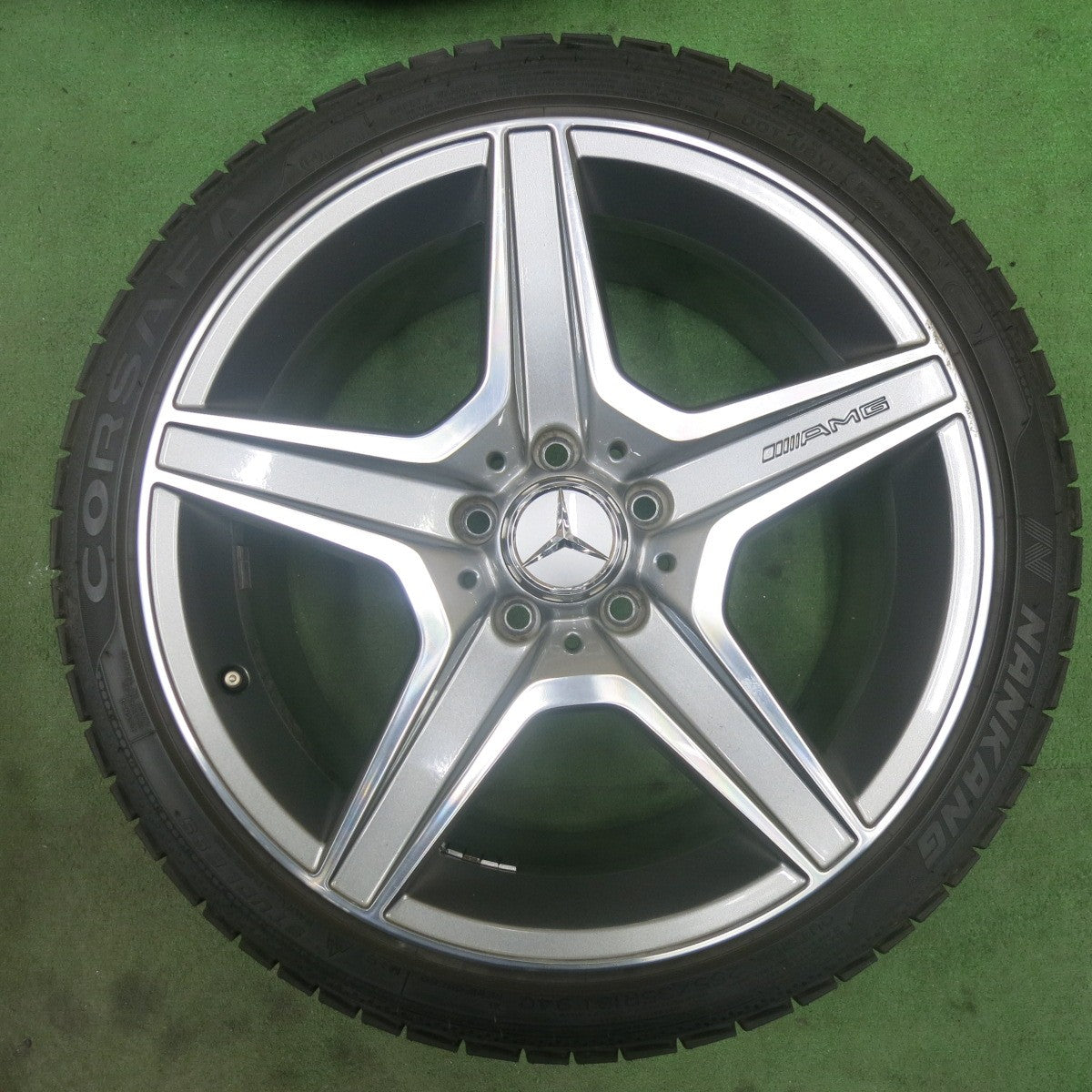 バリ溝！9.5分★ベンツ Cクラス W204 純正 AMG 235/40R18 255/35R18 スタッドレス ナンカン CORSAFA 18インチ PCD112/5H★6052601SKス