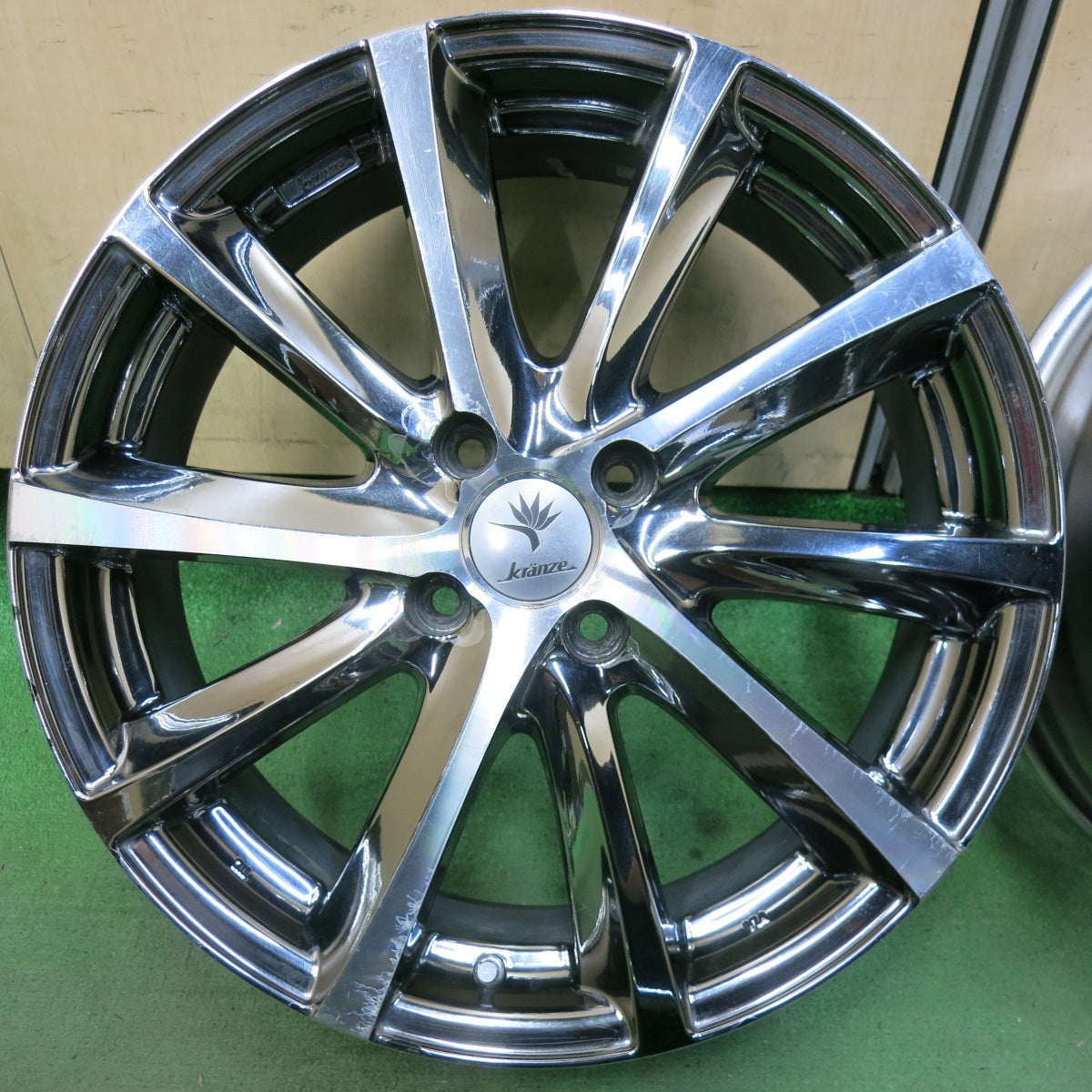 Weds クレンツェ ヴィシュヌ 17インチ5.5J4HPCD100+45 社外ホイール 4本 軽自動車サイズ　(VHD17) クレジットカード QR決済可能 Weds クレンツェ ヴィシュヌ 17インチ5.5J4HPCD100+45 社外ホイール 4
