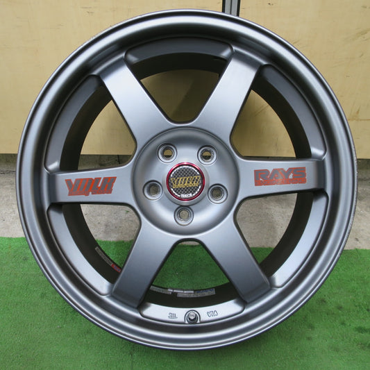 1本価格★RAYS VOLK Racing VR TE37 17インチ ホイール レイズ ボルクレーシング 17×7.5JJ PCD100/5H★6042701ナホ