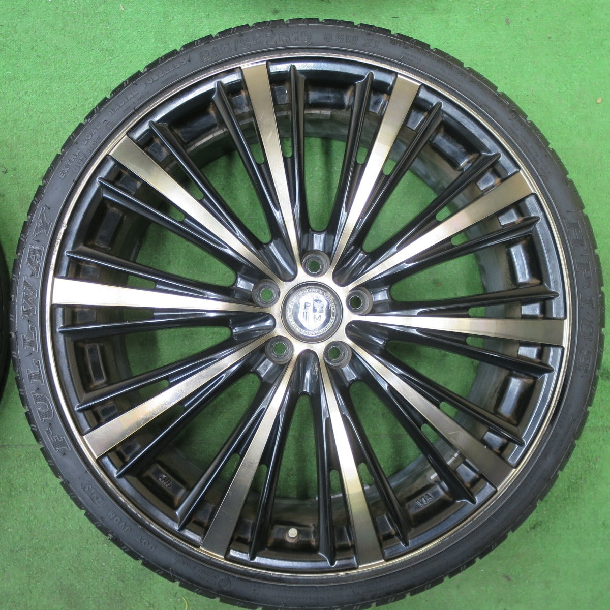 4本価格★プリウス 等 215/35R19 ダンロップ LE MANS LM704 フルウェイ HP108 PERFORMANCE WHEELS 19インチ PCD100/5H★5060601TTノ