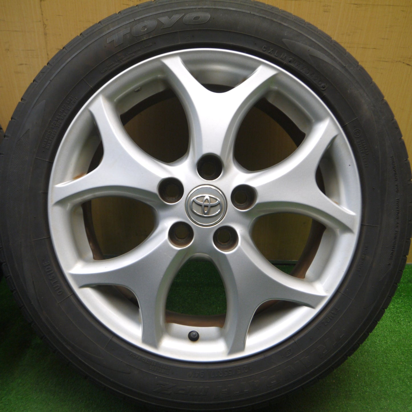 [送料無料] 4本価格★トヨタ 50系 エスティマ 純正 215/55R17 トーヨー トランパス MPZ 17インチ PCD114.3/5H★5012705Hノ