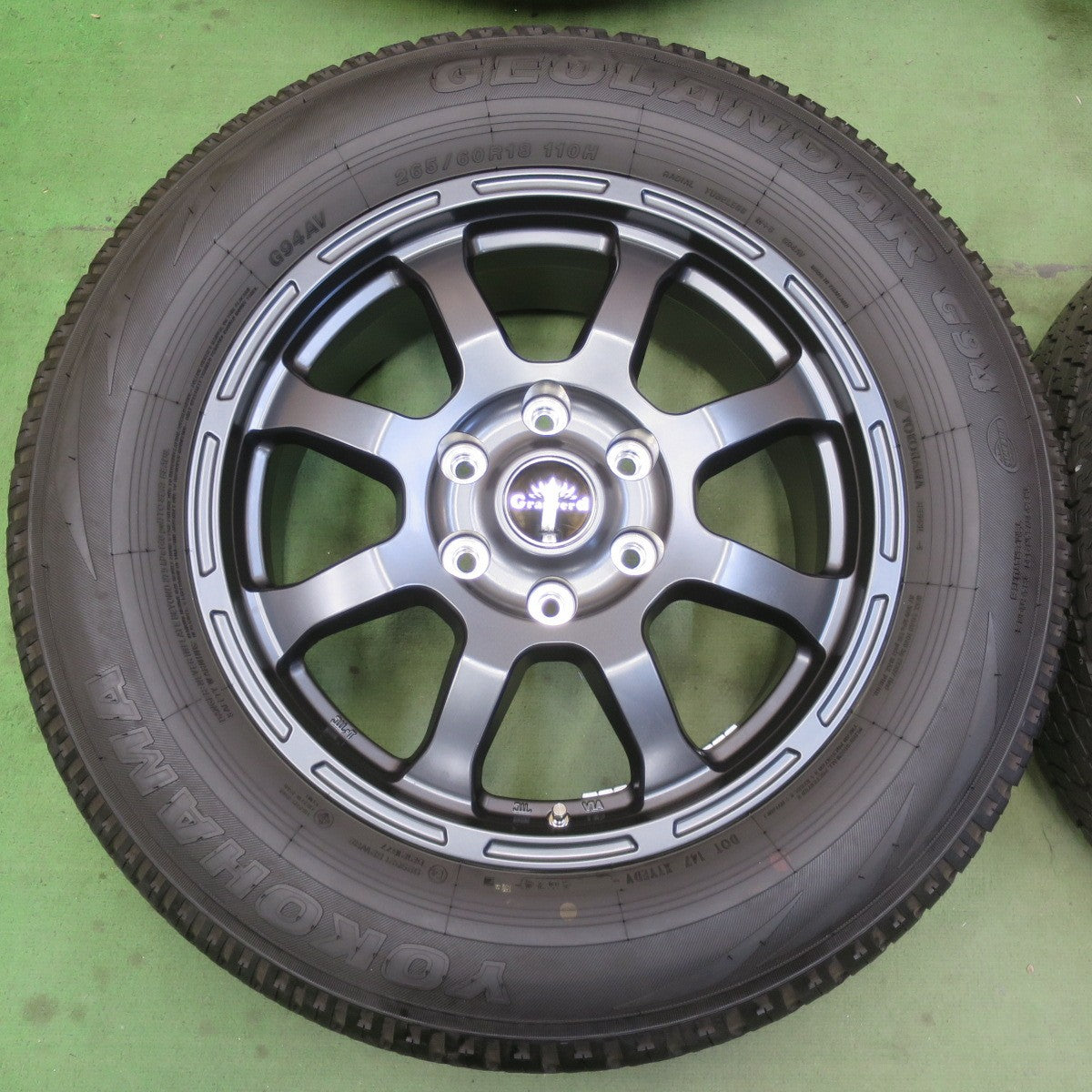 ほぼ未使用！24年！美品★Granverd Elan 265/60R18 ヨコハマ ジオランダー G94 G94AV グランヴァード エラン 18インチ PCD139.7/6H★6041808イノ