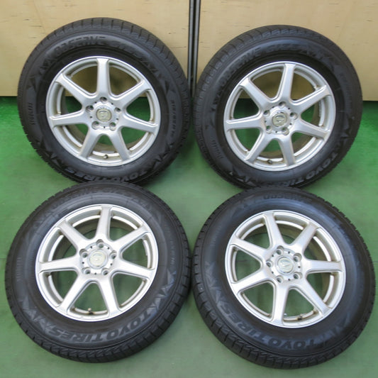 バリ溝！24年！ほぼ10分★スタッドレス 215/65R16 トーヨー オブザーブ GIZ3 PRD V7 ダンロップ製 16インチ PCD114.3/5H★5110713イス
