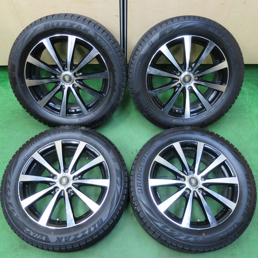 *送料無料* バリ溝!23年!ほぼ10分★スタッドレス 215/55R17 ブリヂストン ブリザック VRX2 MANARAY SPORT マナレイ スポーツ PCD114.3/5H★4082906イス