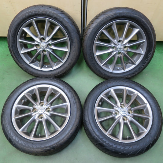 バリ溝！22年！キレイ！ほぼ10分◎トヨタ 140系 カローラ フィールダー 純正 195/55R16 ファイナリスト 595EVO 16インチ PCD100/4H◎6093008イノ