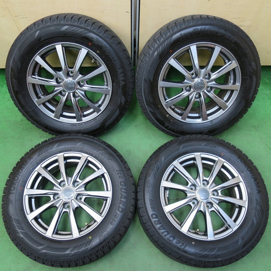 バリ溝！キレイ！9.5分以上★スタッドレス 195/65R15 ヨコハマ アイスガード iG60 GRASS グラス 15インチ PCD114.3/5H★4120704イス