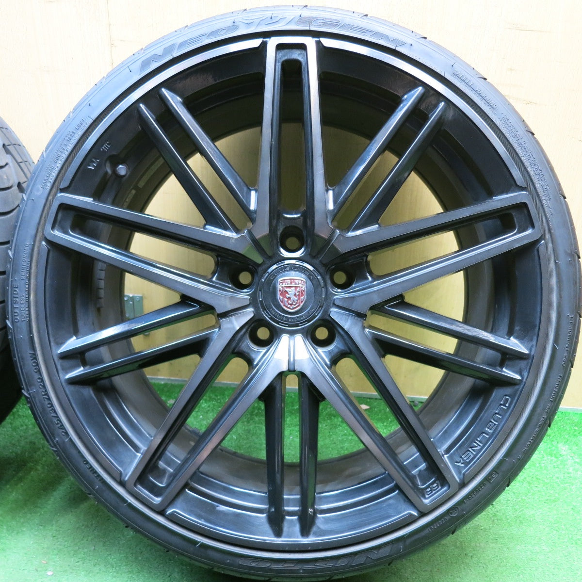 バリ溝！22年！9.5分◎BMW 等 CLUB LINEA CASSANO FF Crimson 245/30R20 ニットー NEO テク GEN クラブ リネア カッサーノ クリムソン 20インチ PCD120/5H◎6062802HAノ