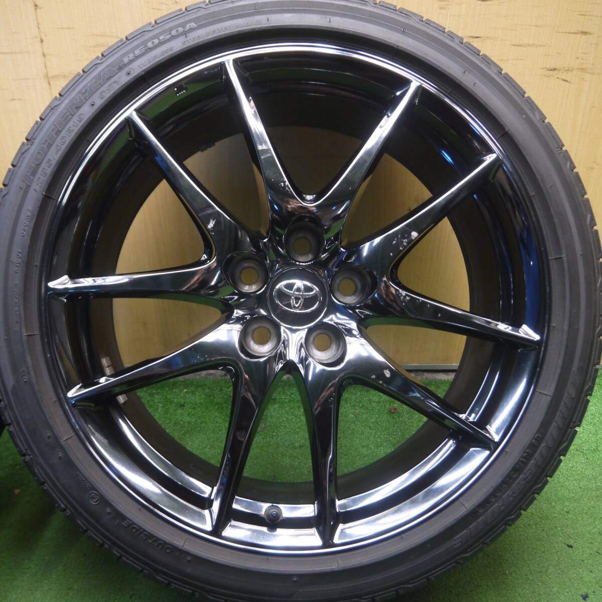 4本価格★トヨタ 130系 マークX GR SPORT 純正 235/40R19 ブリヂストン ポテンザ RE050A 19インチ PCD114.3/5H★4022010Hノ