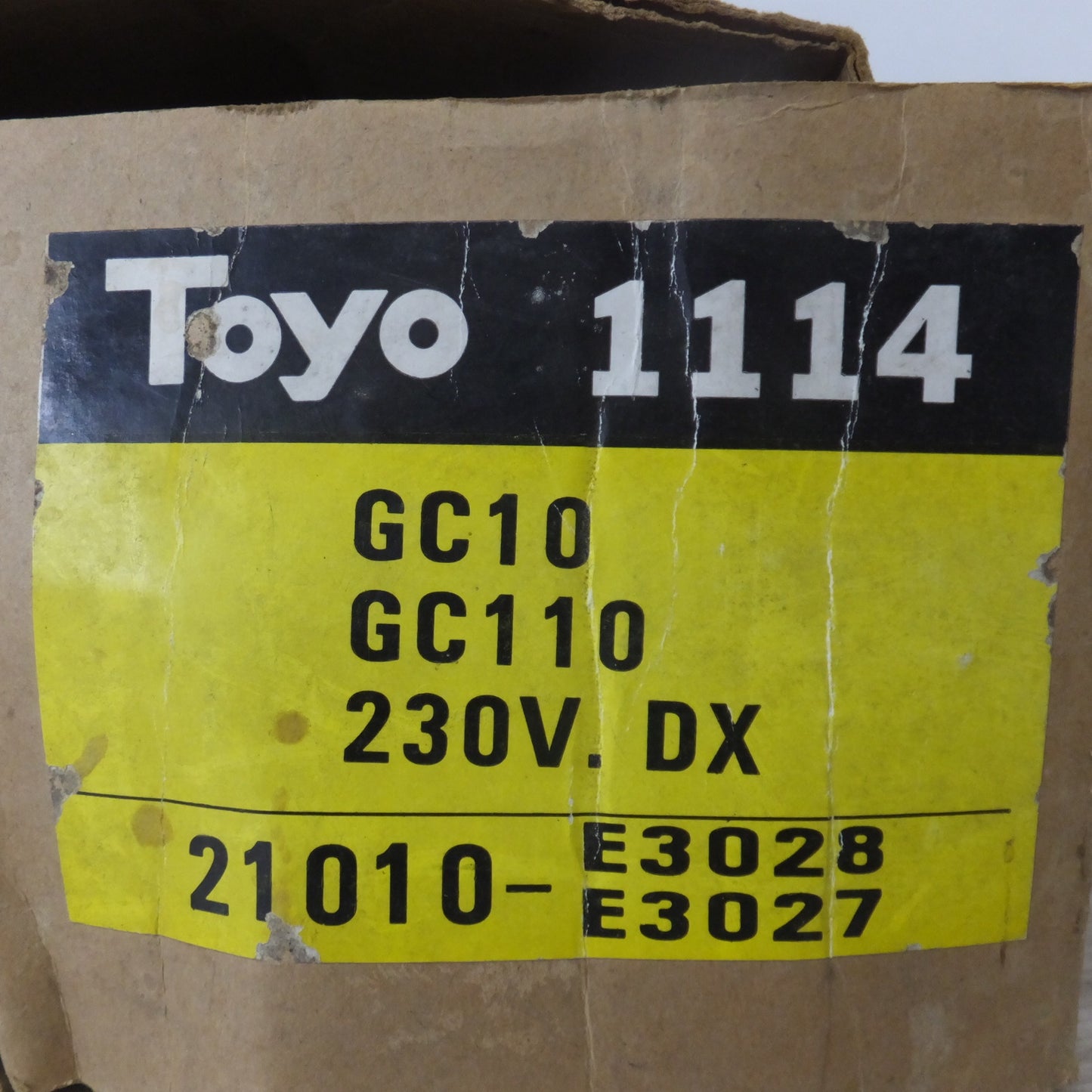 ★Toyo 1114 ウォーターポンプ WATER PUMP 21010-E3028 E3027　GC10 GC110 230V.DX★