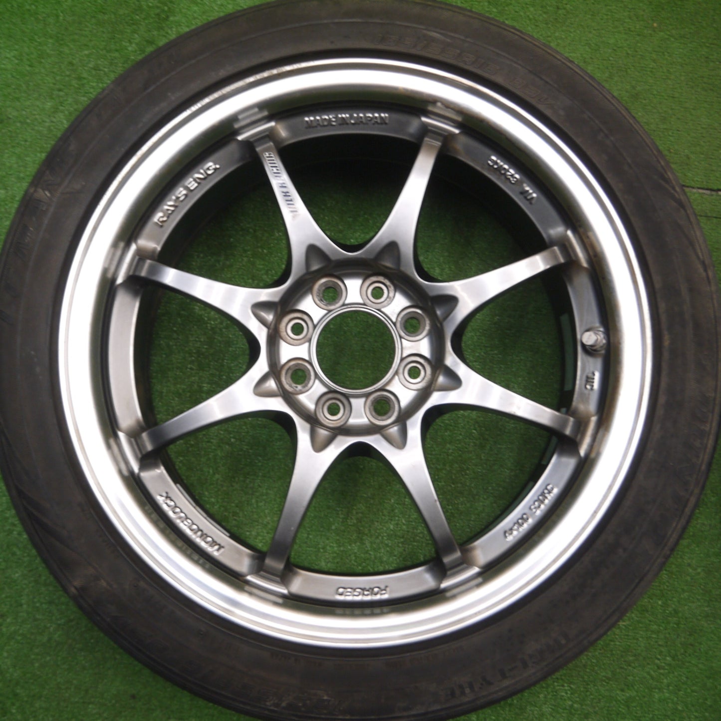 [送料無料] 4本価格★RAYS VR CE28N MONOBLOCK 鍛造 185/55R16 ダンロップ LE MANS LM704 16インチ レイズ モノブロック PCD100/4H★4121611Hノ