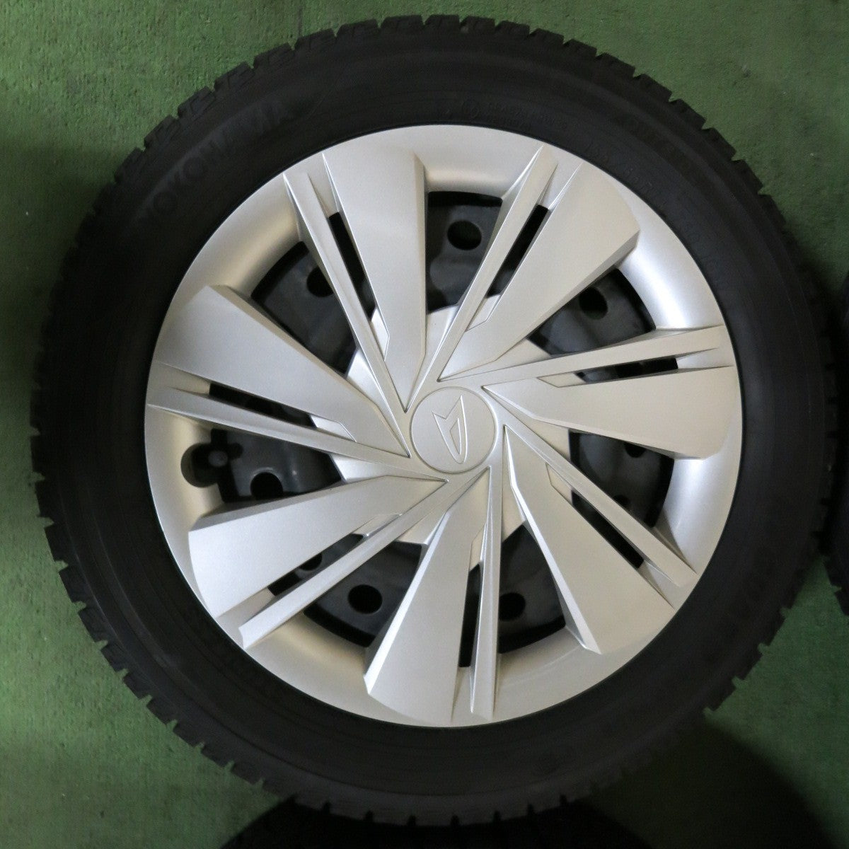 [送料無料] 超バリ溝！キレイ！ほぼ10分★ダイハツ ミライース 純正 スチール 155/65R14 スタッドレス ヨコハマ アイスガード iG50 プラス 14インチ PCD100/4H★5022807SYス