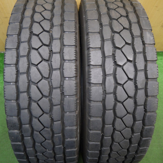 バリ溝！24年！9.5分！2本★トラック タイヤ 245/70R19.5 136/134J ブリヂストン エコピア M801 Ⅱ ミックス オールシーズン 19.5インチ★5061602KKノタ