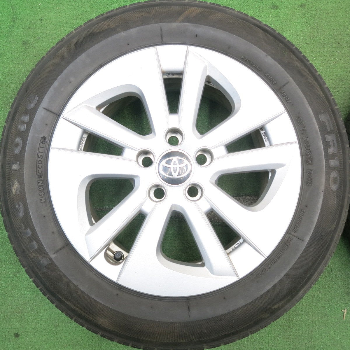 4本価格★トヨタ 50系 プリウス 純正 195/65R15 ファイアストン FR10 15インチ PCD100/5H★5052305HAノ
