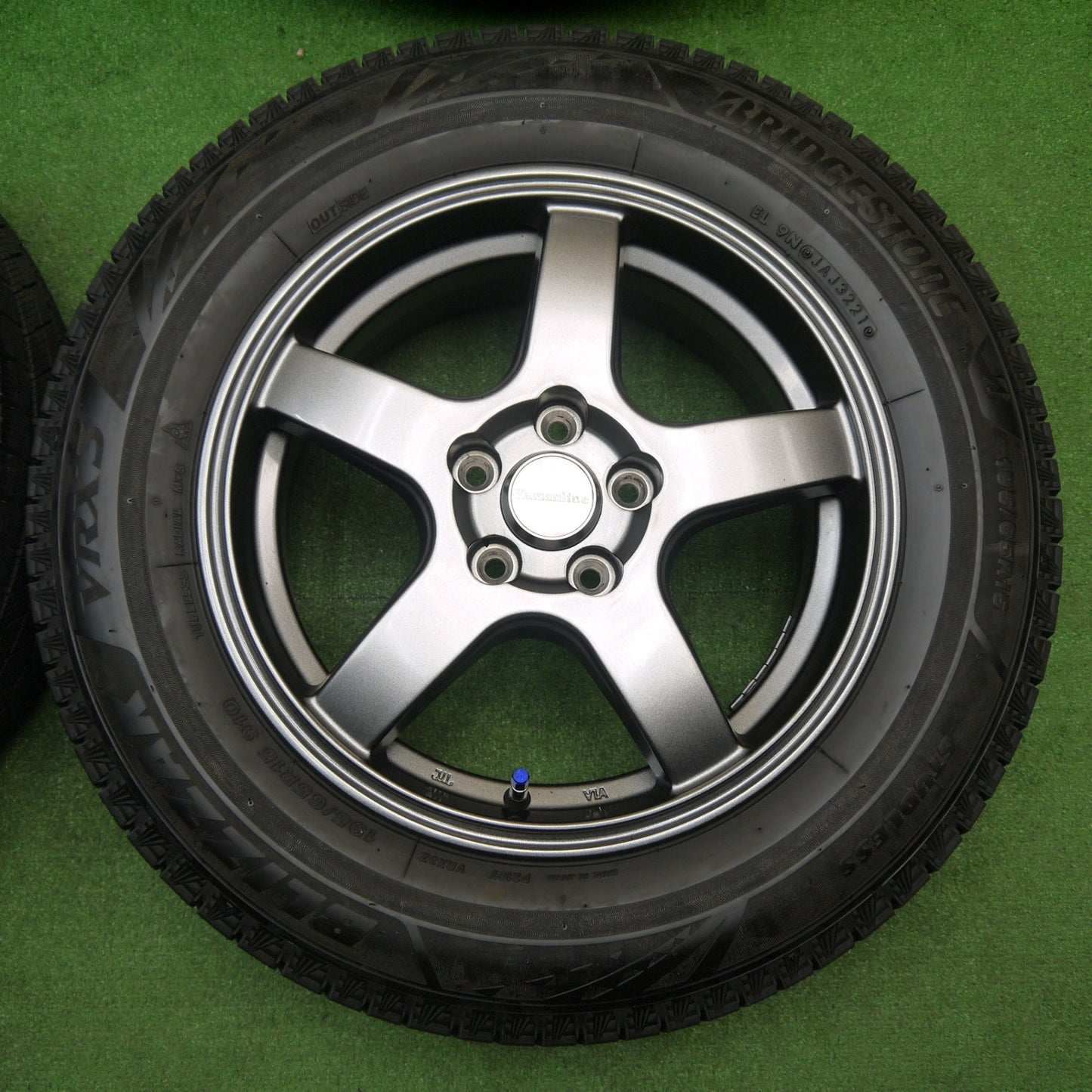 バリ溝！21年！キレイ！9.5分★プリウス 等 195/65R15 スタッドレス ブリヂストン ブリザック VRX3 Humanline ヒューマンライン 15インチ PCD100/5H★5111401KKス