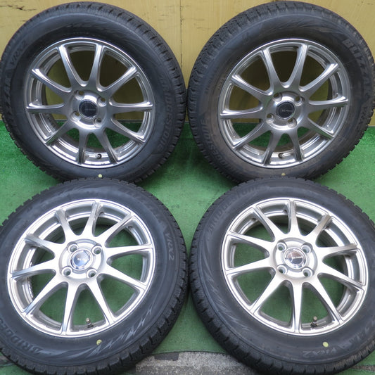 バリ溝！23年！キレイ！8.5分★スタッドレス 165/65R15 ブリヂストン ブリザック VRX2 ECO FORME エコフォルム 15インチ タフト ハスラー 等 PCD100/4H★5081112NJス