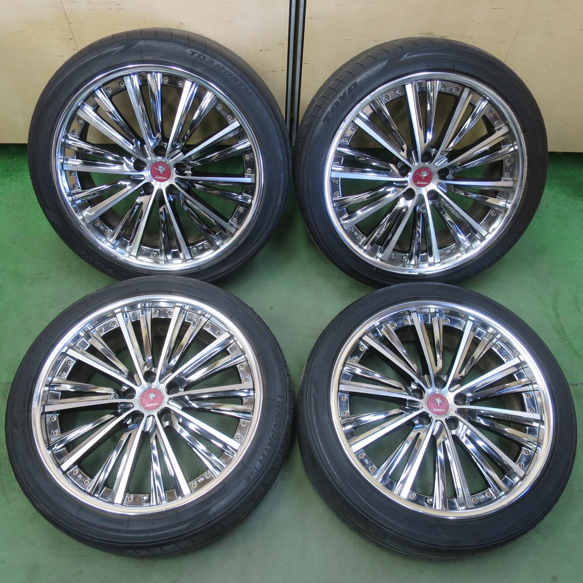 バリ溝！キレイ！9.5分★kranze MAGISS 245/40R20 トーヨー トランパス LuⅡ クレンツェ マジス 20インチ PCD114.3/5H★6051003IMノ