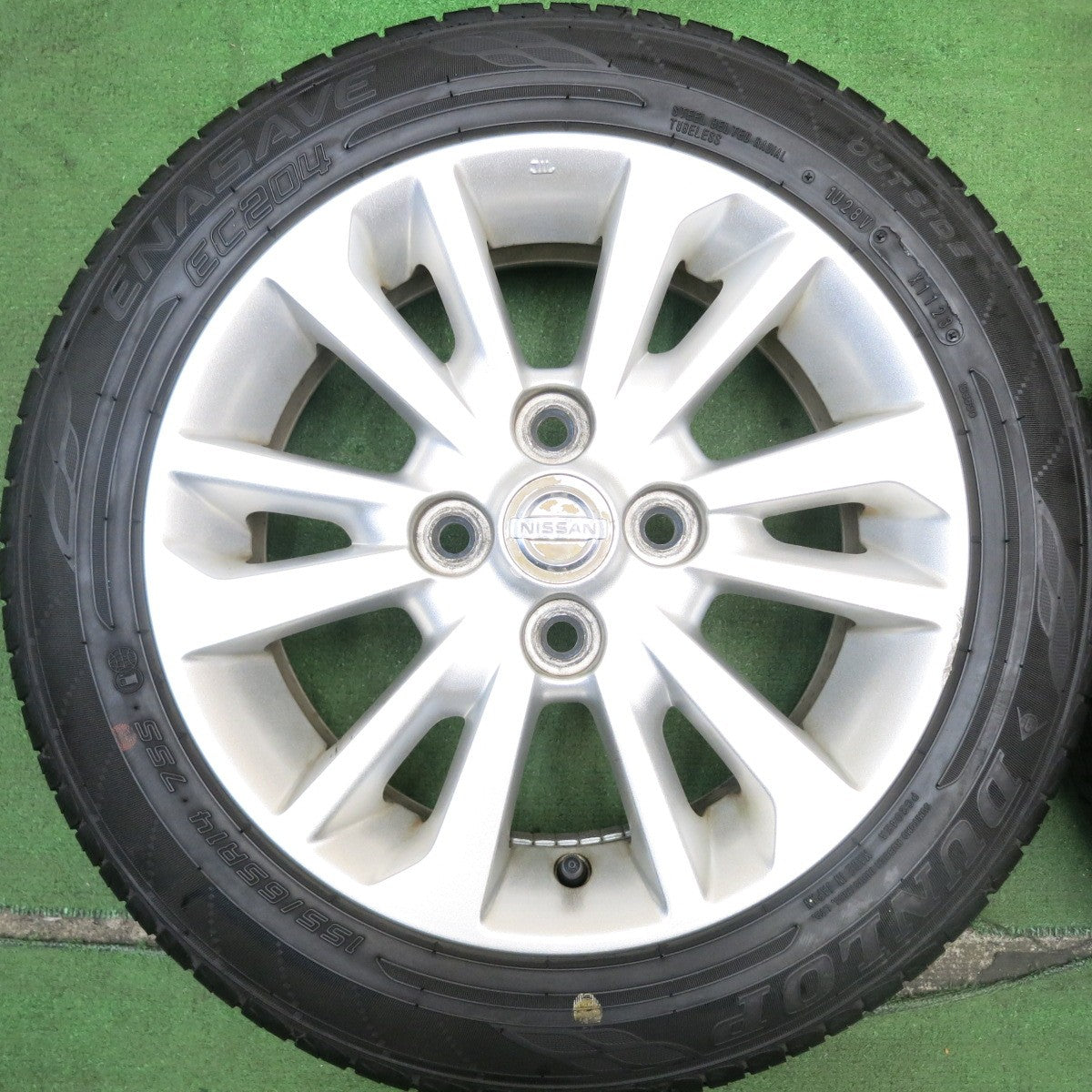 バリ溝！24年！8.5分★日産 デイズ ルークス 純正 155/65R14 ダンロップ エナセーブ EC204 ブリヂストン NEWNO 14インチ PCD100/4H★5062802HAノ