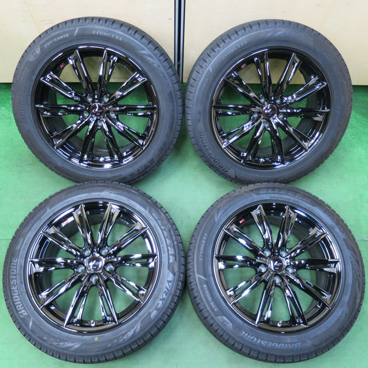 [送料無料] バリ溝！22年！キレイ！ほぼ10分★LEONIS GX 235/50R18 スタッドレス ブリヂストン ブリザック VRX3 レオニス 18インチ PCD114.3/5H★4112608イス