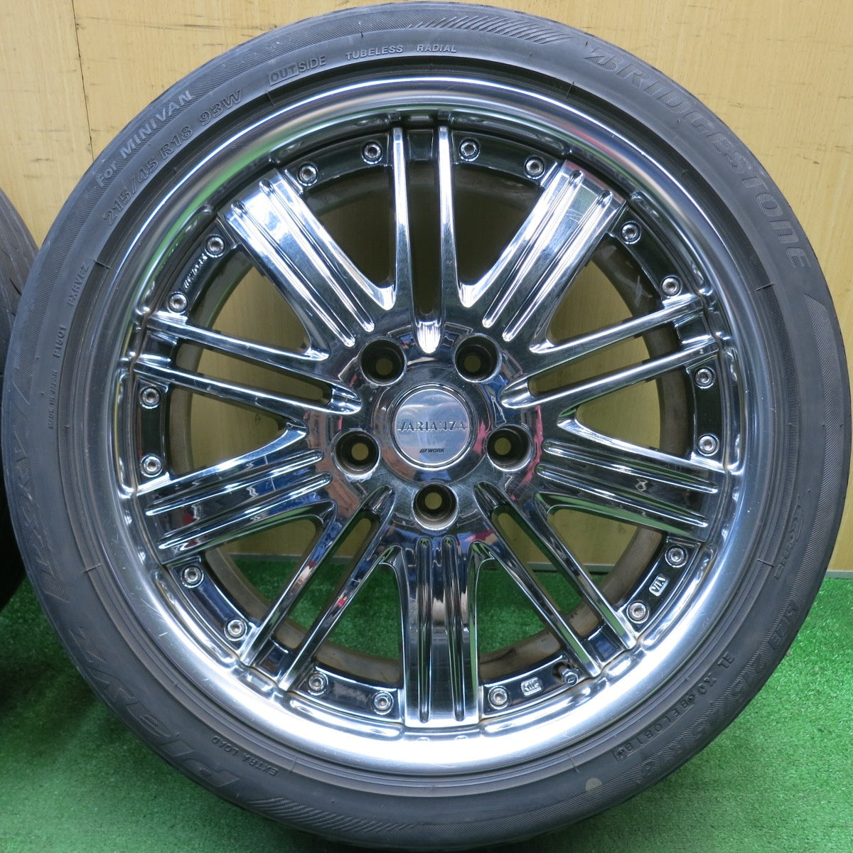 4本価格★WORK VARIANZA VRF 215/45R18 ブリヂストン プレイズ PX-RV for MINIVAN ワーク ヴァリアンツァ 18インチ PCD114.3/5H★6050206HAノ