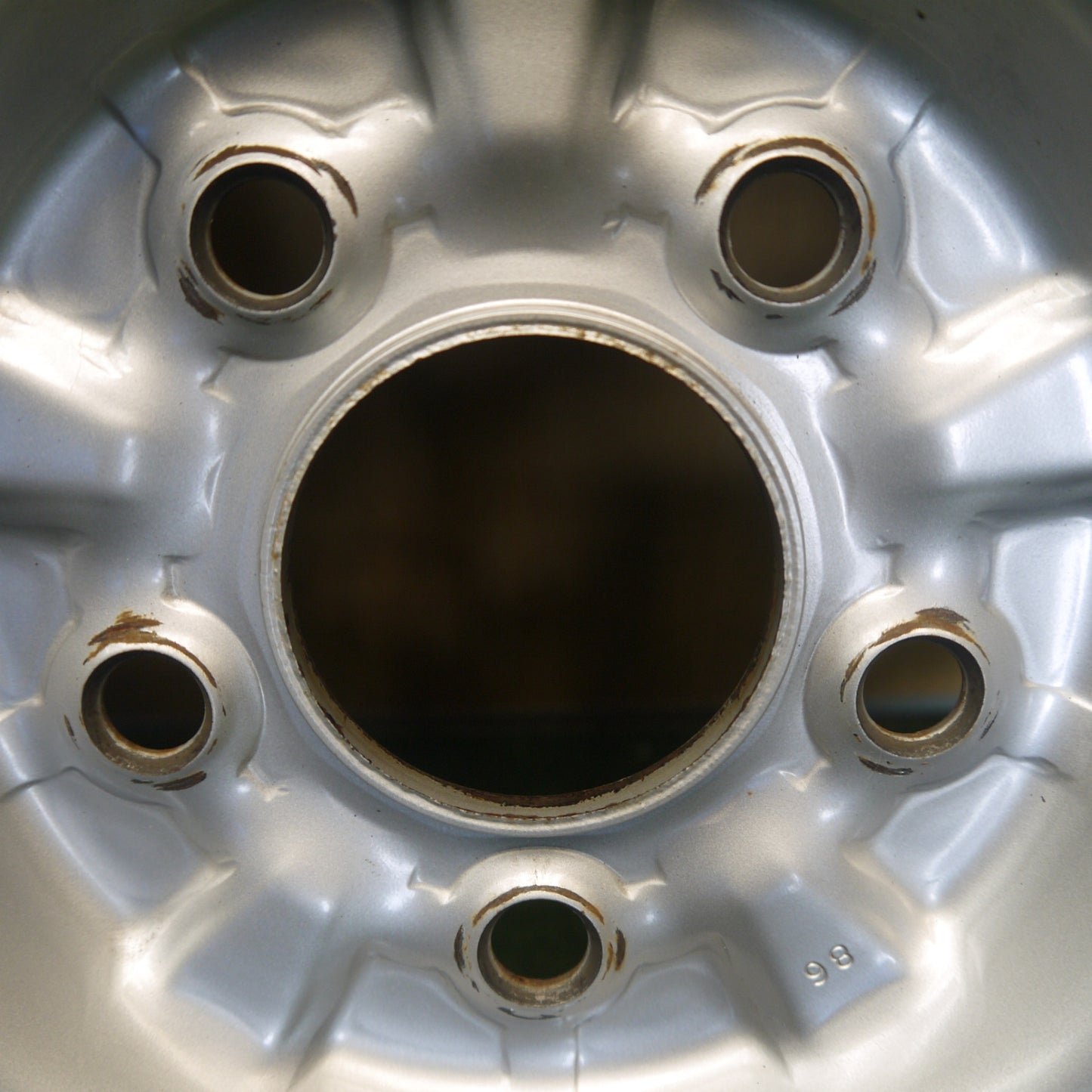 バリ溝！23年！8.5分！2本★165/R14LT 6PR ブリヂストン V600 スチール ホイール 14インチ PCD114.3/5H★6060105Hノ