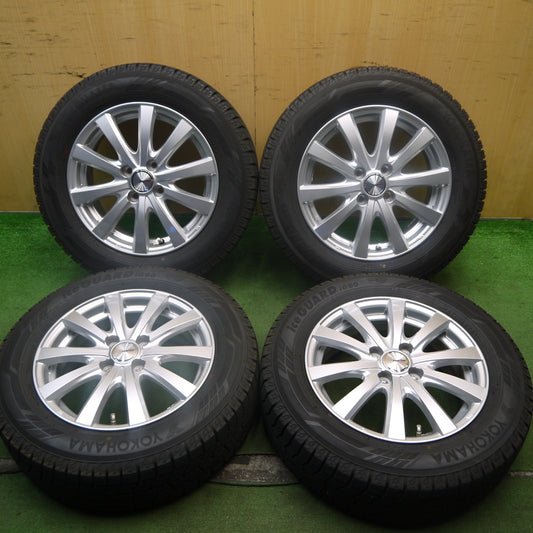 バリ溝！22年！キレイ！ほぼ10分★スタッドレス 185/65R15 ヨコハマ アイスガード iG60 ravrion RS01 ラブリオン 15インチ PCD100/4H★5072906Hス