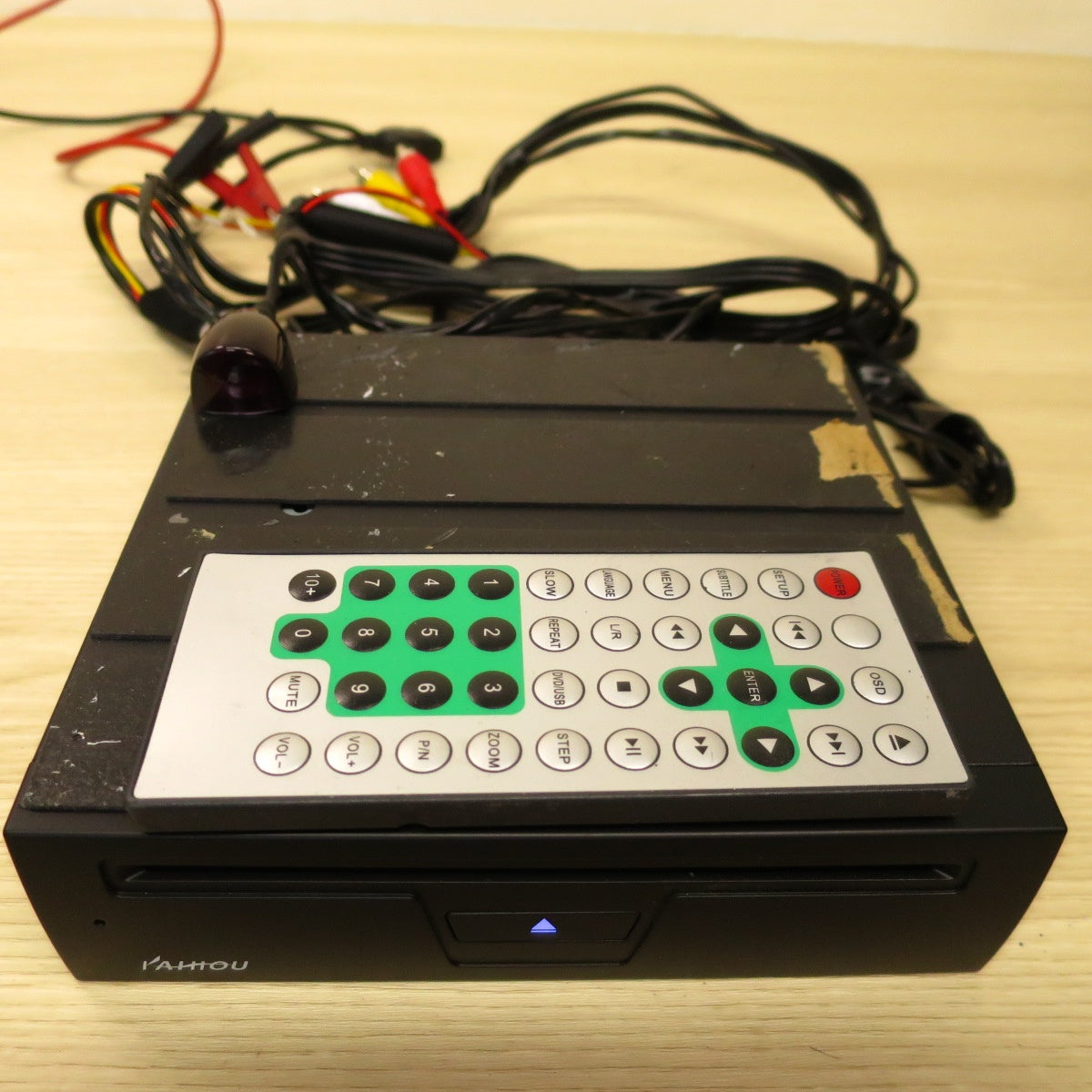 ♪KAIHOU カイホウ 車載 DVD プレーヤー KH-DV201 リモコン 付き CPRM 再生対応 リジューム 機能 搭載 DC 12V♪ [送料無料]