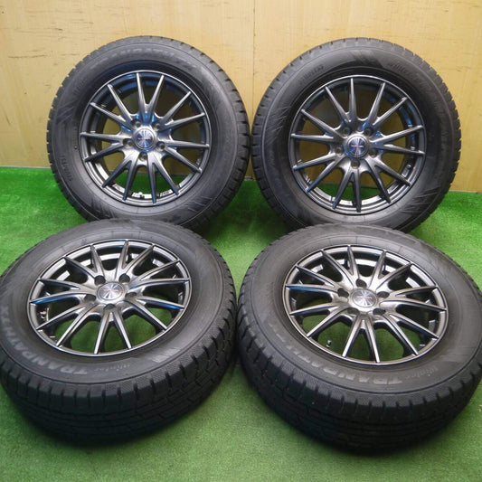 バリ溝！キレイ！9.5分★スタッドレス 215/65R16 トーヨー ウインター トランパス TX VELVA SPORT ヴェルヴァ 16インチ PCD114.3/5H★5012406Hス