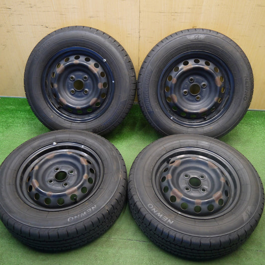 ほぼ未使用！25年★175/70R14 ブリヂストン NEWNO スチール ホイール ニューノ 14インチ PCD100/4H★6032701Hノ