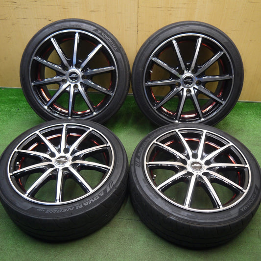 4本価格！22年★195/45R17 ヨコハマ アドバン NEOVA AD09 SCHNEIDER MiD シュナイダー 17インチ PCD114.3/5H★6031806Hノ