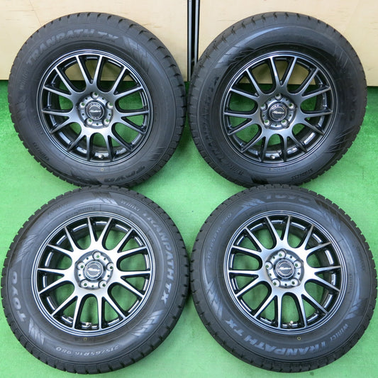 *送料無料* バリ溝！20年！キレイ！ほぼ10分★スタッドレス 215/65R16 トーヨー ウインター トランパス TX Mistiere ミスティーレ 16インチ PCD114.3/5H★4043007イス