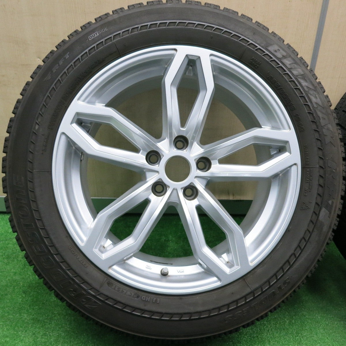 キレイ★BMW 等 AGA welt 225/60R18 スタッドレス ブリヂストン ブリザック RFT 18インチ ヴェルト PCD112/5H★4112602TNス