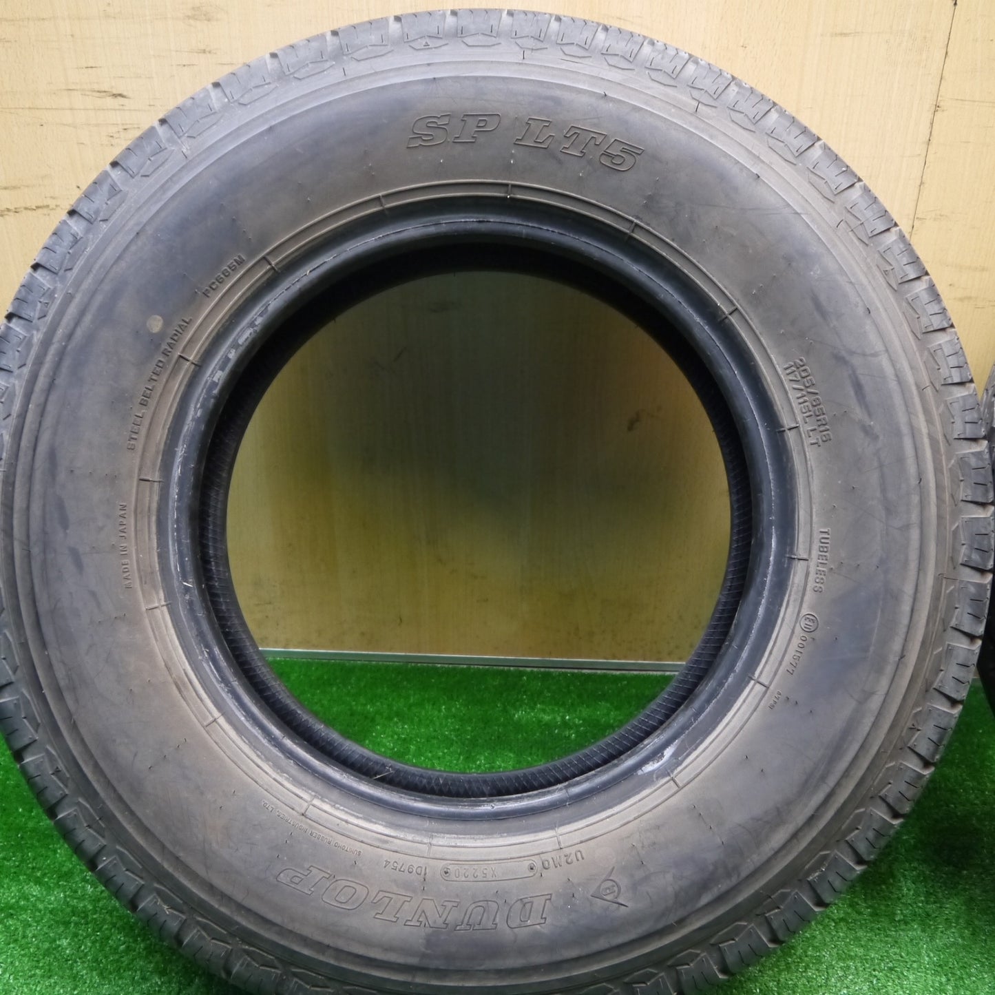 未使用！2本★トラック タイヤ 205/85R16 117/115L ダンロップ SPLT5 16インチ★5102405Hノタ