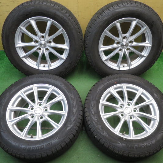 バリ溝！23年！キレイ！9.5分★40系 アルファード ヴェルファイア 等 225/65R17 スタッドレス ヨコハマ アイスガード G075 Exceeder エクシーダー PCD120/5H★5070403NJス