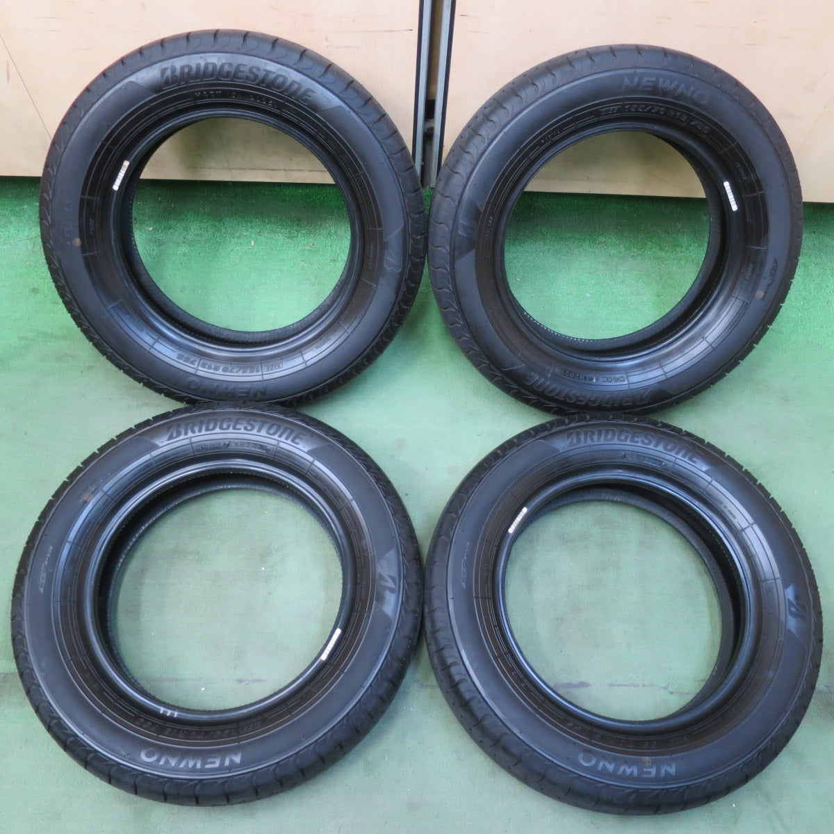 ほぼ未使用！25年★155/70R13 ブリヂストン NEWNO エコピア ニューノ タイヤ 13インチ バモス ミライース タウンボックス エブリイ ワゴン 等★6032705イノタ