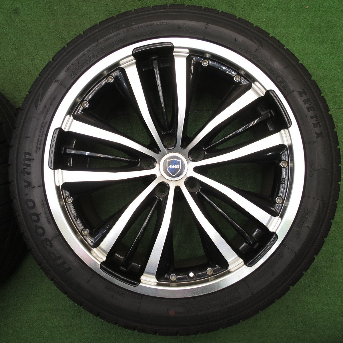 バリ溝！23年！9分★245/45R19 275/40R19 ジーテックス HP3000 vfm AMD AUTO MANIAC DESIGN 19インチ PCD114.3/5H★5053009NJノ
