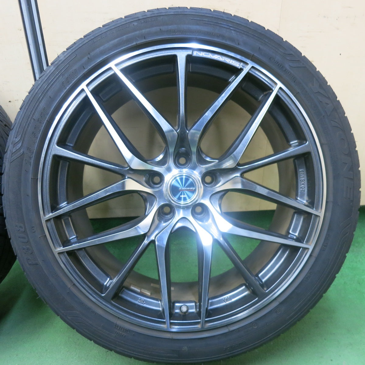 バリ溝！21年！9分★NOVARIS 245/45R20 YATONE ヤトン P308 ノヴァリス 20インチ PCD114.3/5H★5100604SKノ