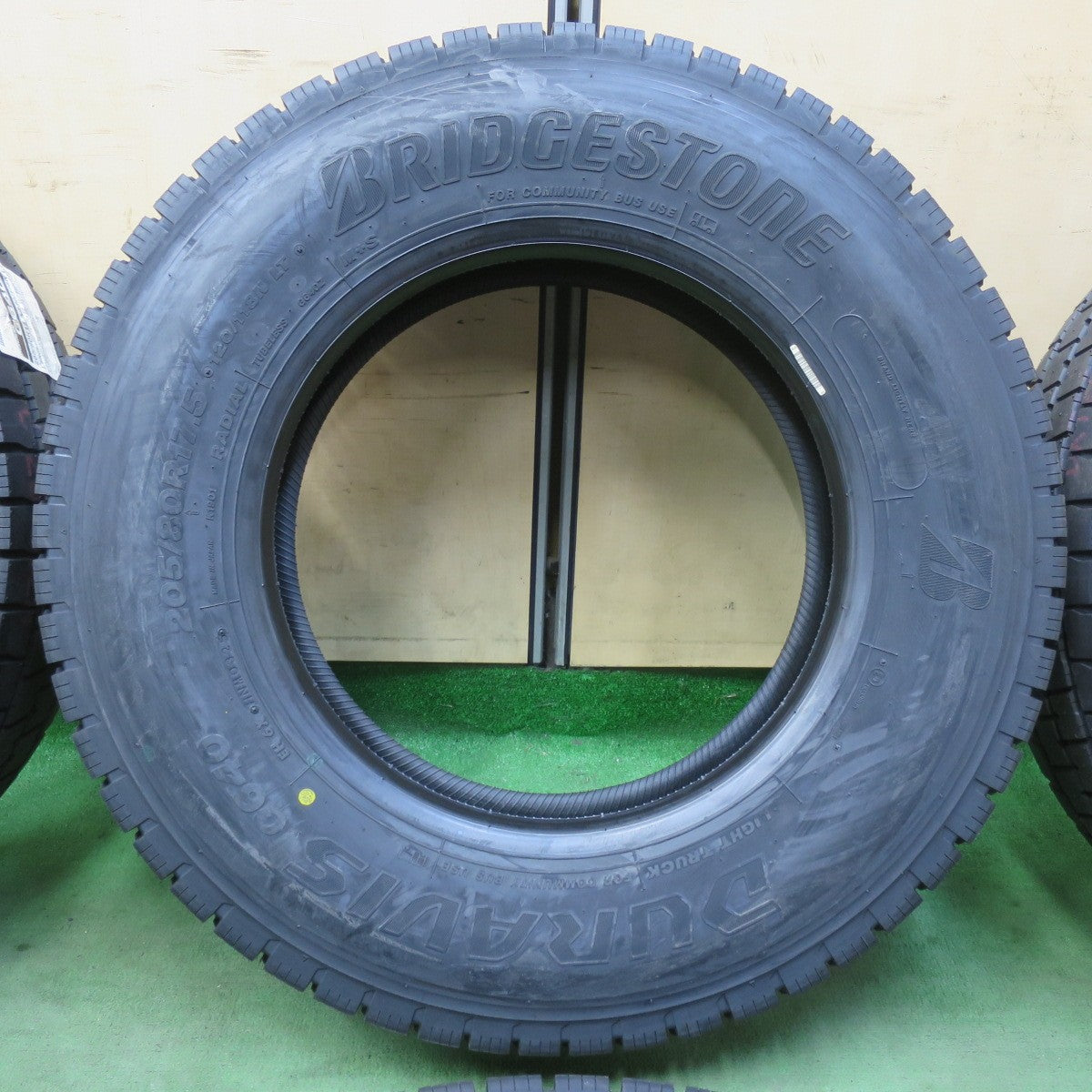 未使用！25年！6本★トラック タイヤ 205/80R17.5 120/118N ブリヂストン デュラビス G640 DURAVIS 17.5インチ★5122201イノタ