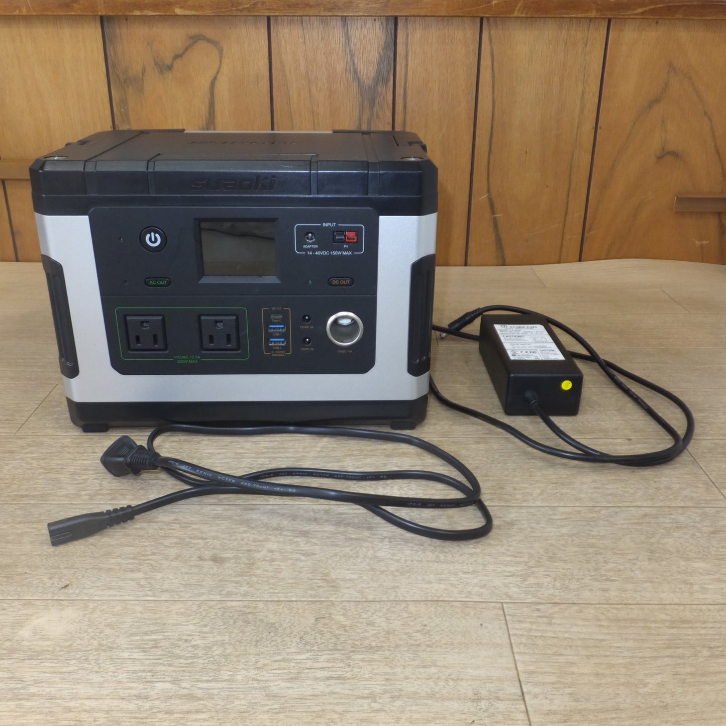 [送料無料] ジャンク★スアオキ suaoki ポータブル電源 Portable Power Station G500　battery charger LP-2430　セット★