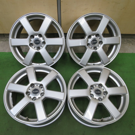 4本価格★GIRO ジーロ 17インチ 社外 アルミ ホイール 17×7J PCD114.3/5H★6052702NGホ