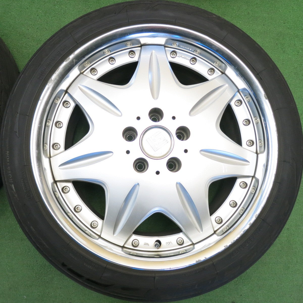 4本価格！23年★WORK LS207 225/45R18 ニットー NT555 G2 ワーク 18インチ PCD114.3/5H★6041101HAノ