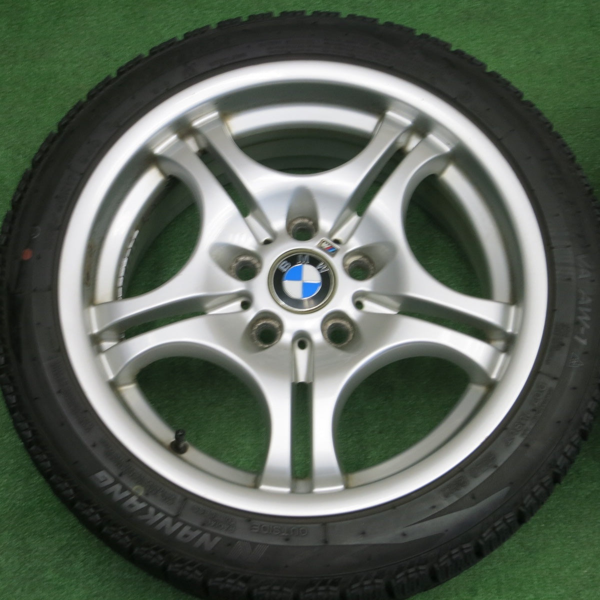 バリ溝！22年！9.5分★BMW 3シリーズ E46 Mスポーツ 純正 225/45R17 235/45R17 スタッドレス ナンカン アイス アクティバ AW-1 17インチ PCD120/5H★6021101NKス