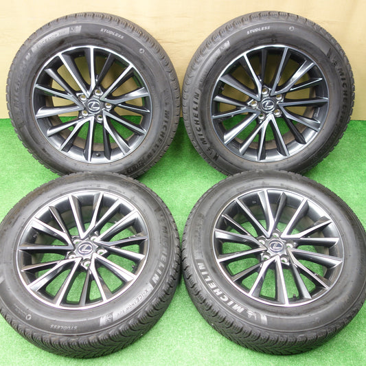 センサー付！バリ溝！23年！キレイ！9分★レクサス 20系 NX 純正 235/60R18 スタッドレス ミシュラン X-ICE SNOW SUV 18インチ PCD114.3/5H★5120402KTス
