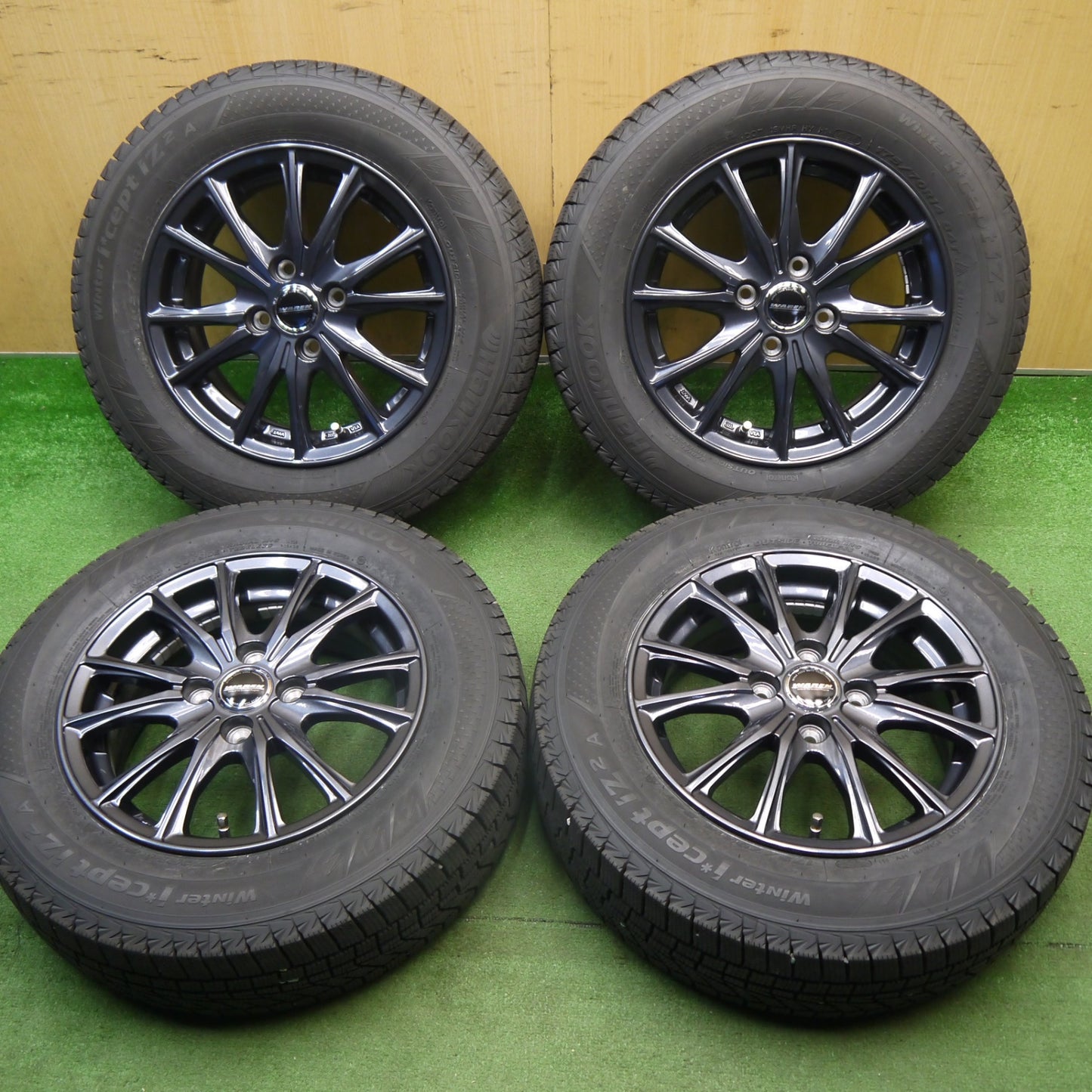 バリ溝！25年！キレイ！ほぼ10分★スタッドレス 175/70R14 ハンコック ウインター アイセプト IZ 2A WAREN ヴァーレン 14インチ PCD100/4H★6040704Hス