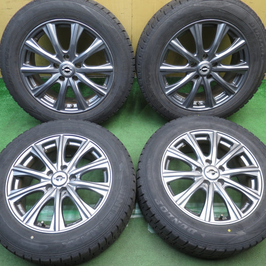 バリ溝！キレイ！9分◎スタッドレス 215/60R17 ダンロップ ウインターマックス WM02 AXEL アクセル 17インチ PCD114.3/5H◎6092203NJス