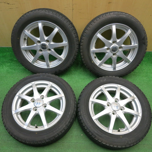バリ溝！キレイ！9.5分★スタッドレス 155/65R14 ブリヂストン アイスパートナー2 LAPORTA ラポルタ 14インチ PCD100/4H★5120404HAス